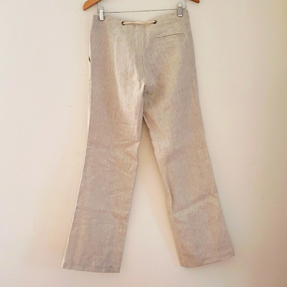 Sacred Threads Wide Leg Linen Pants Nature M - Picture 7 of 16